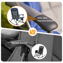 RELAX FIELD steel frame detail highlighting rust-resistant coating for longevity