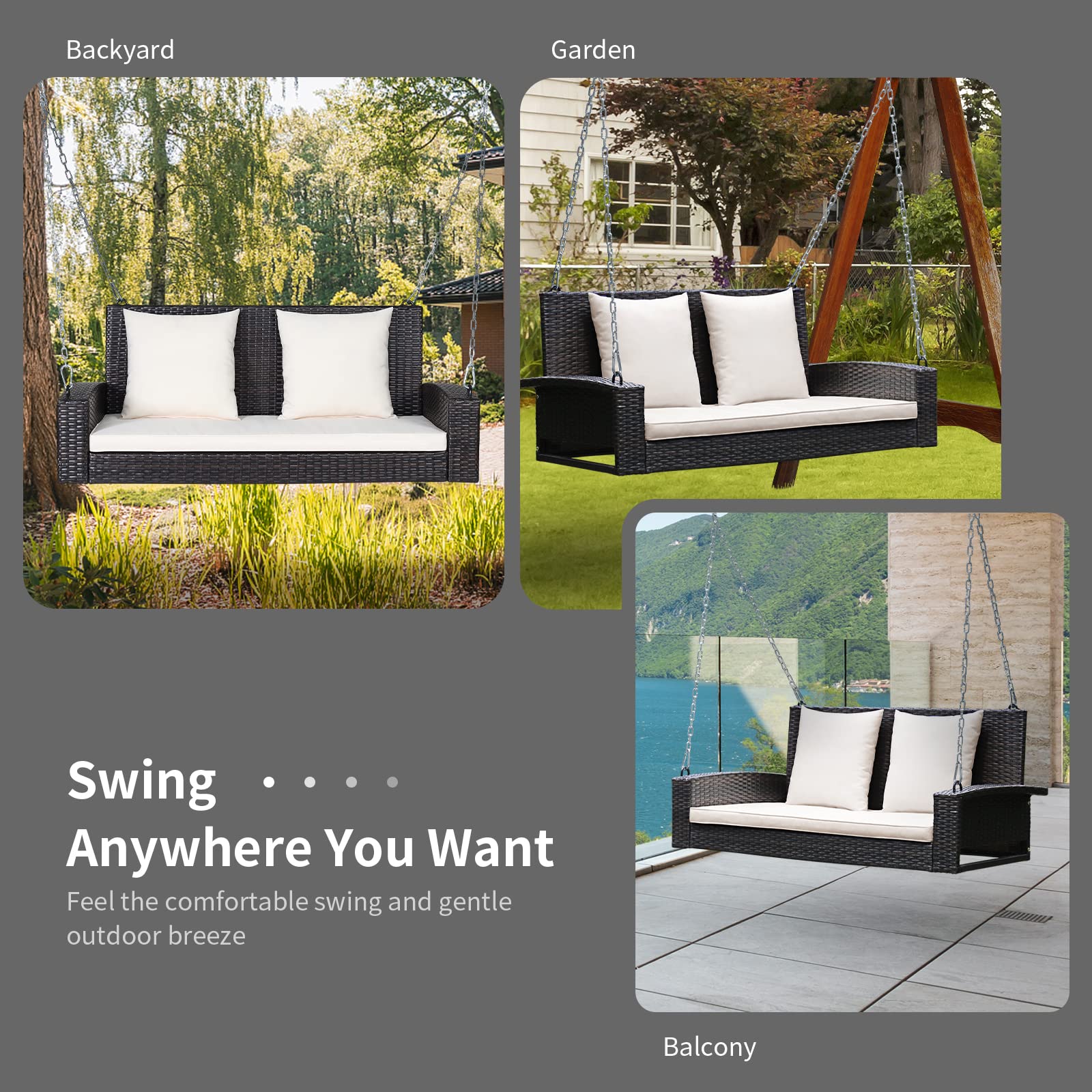 RELAX4LIFE label and dimensions tag image showing product measurements and specs
