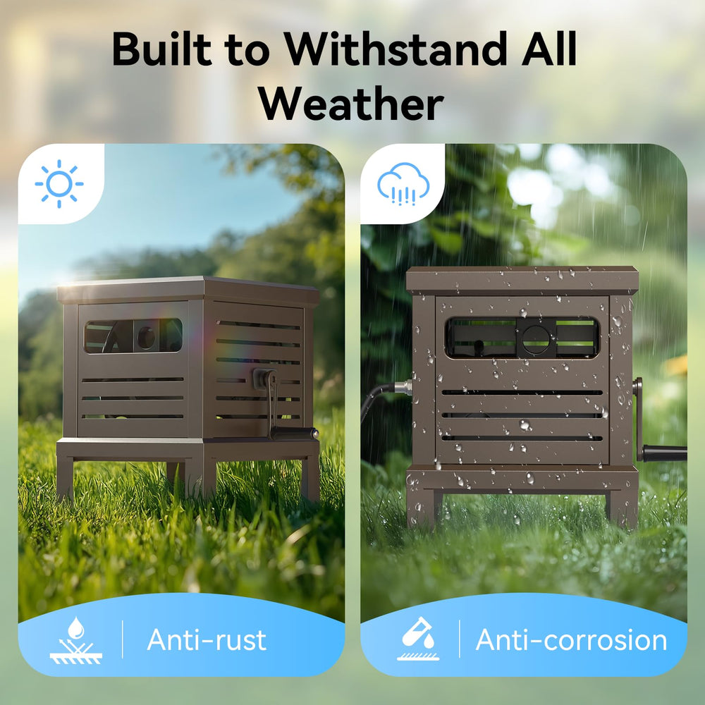 Relhost installed on patio demonstrating discreet, space-saving placement