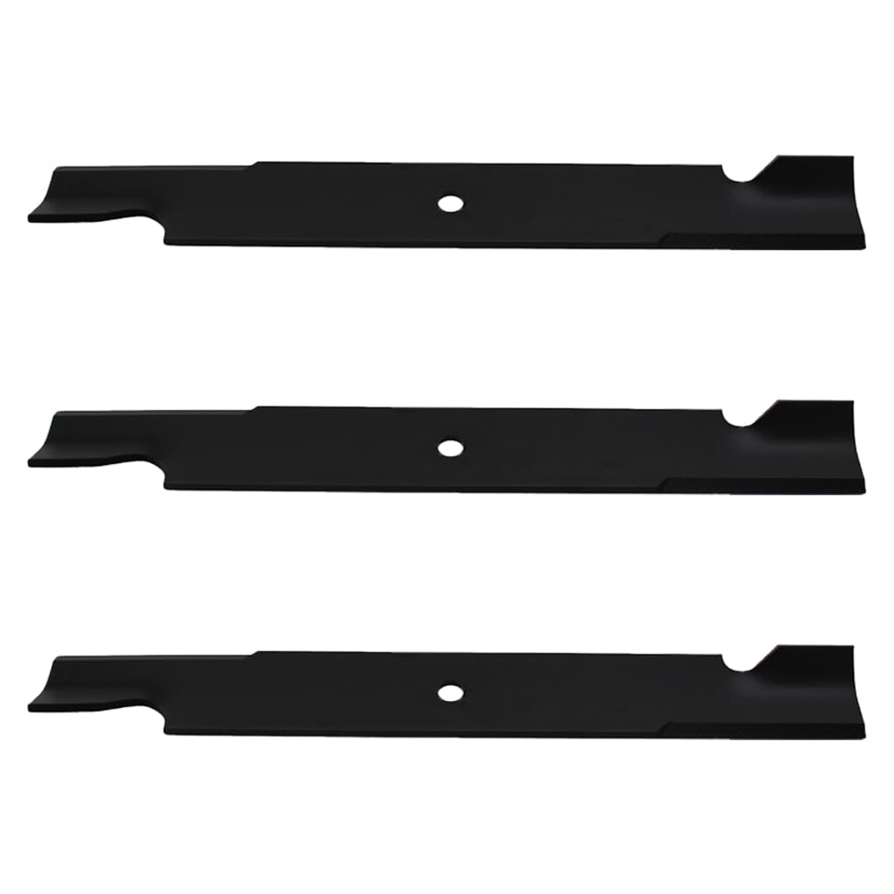 Reliable Aftermarket Parts blade edge close-up showing sharpened cutting lip for cleaner mowing