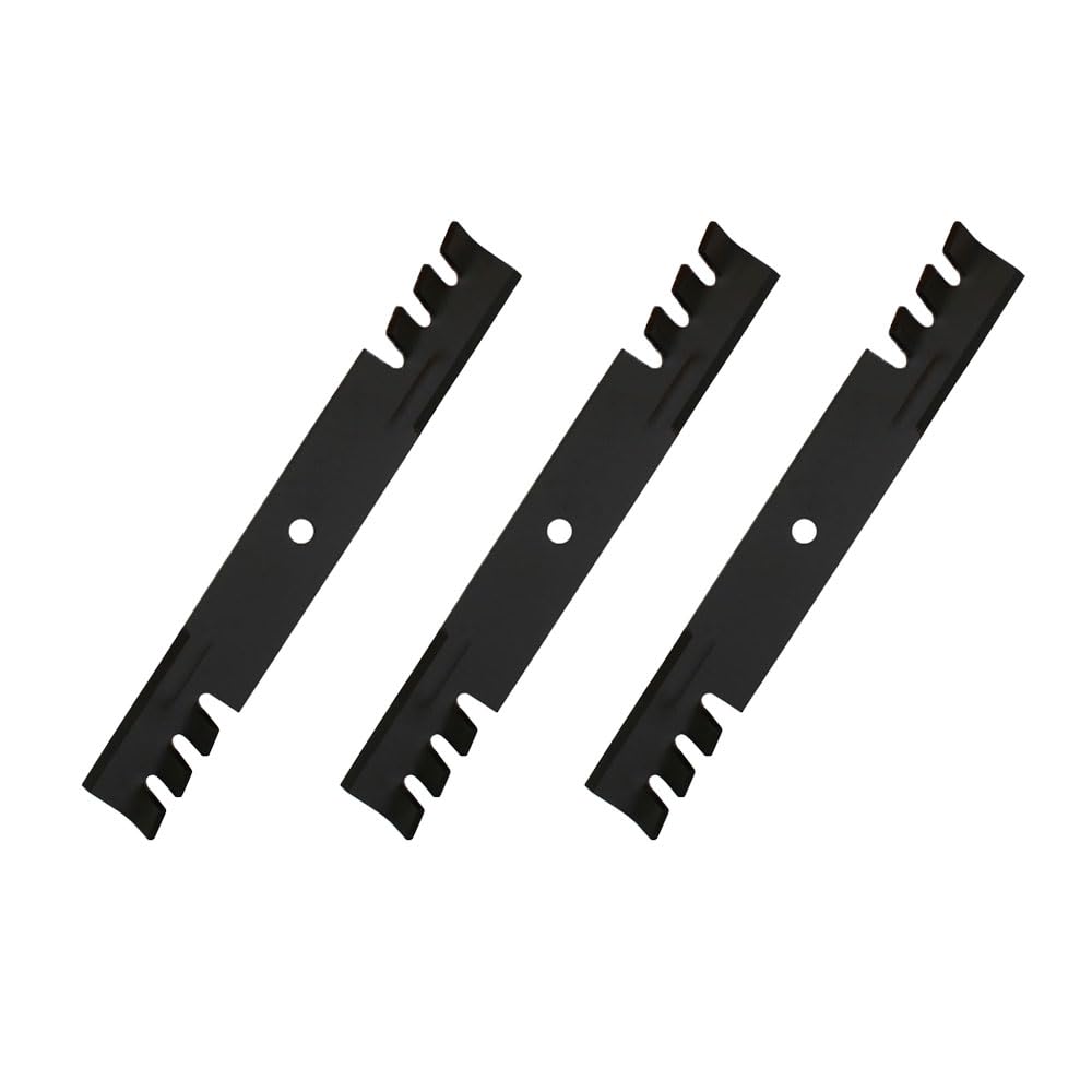 Reliable Aftermarket Parts close-up of blade edge and mounting hole, highlighting sharpness and correct 5/8" hole