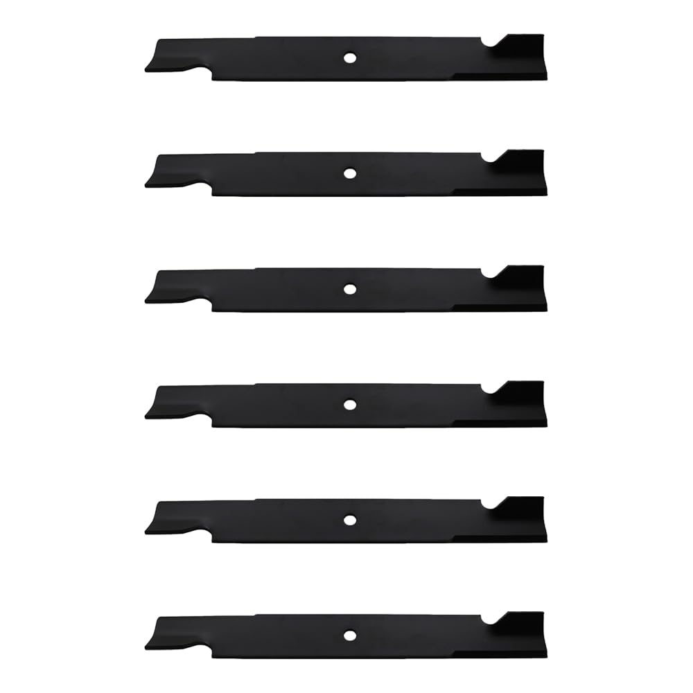 Reliable Aftermarket Parts blades mounted on Exmark deck demonstrating proper fit