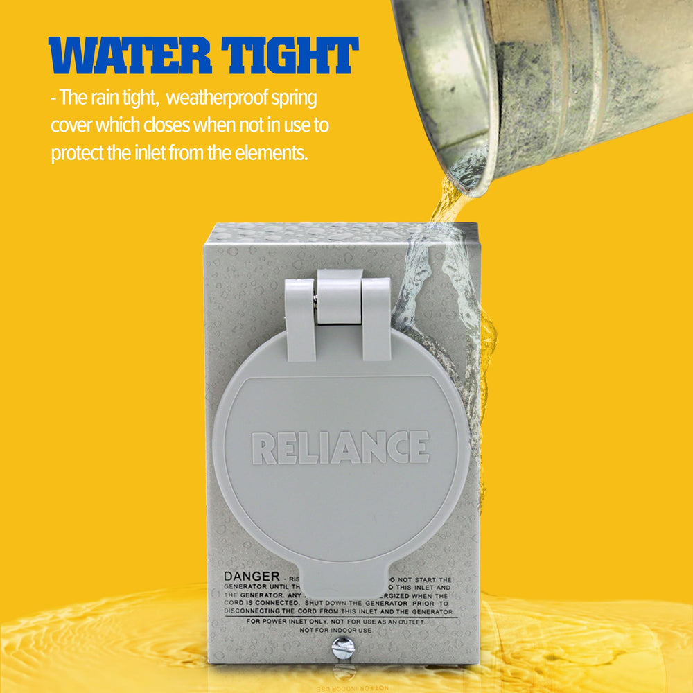 Reliance Controls PB30 mounted on house exterior to show scale and low‑profile installation benefit