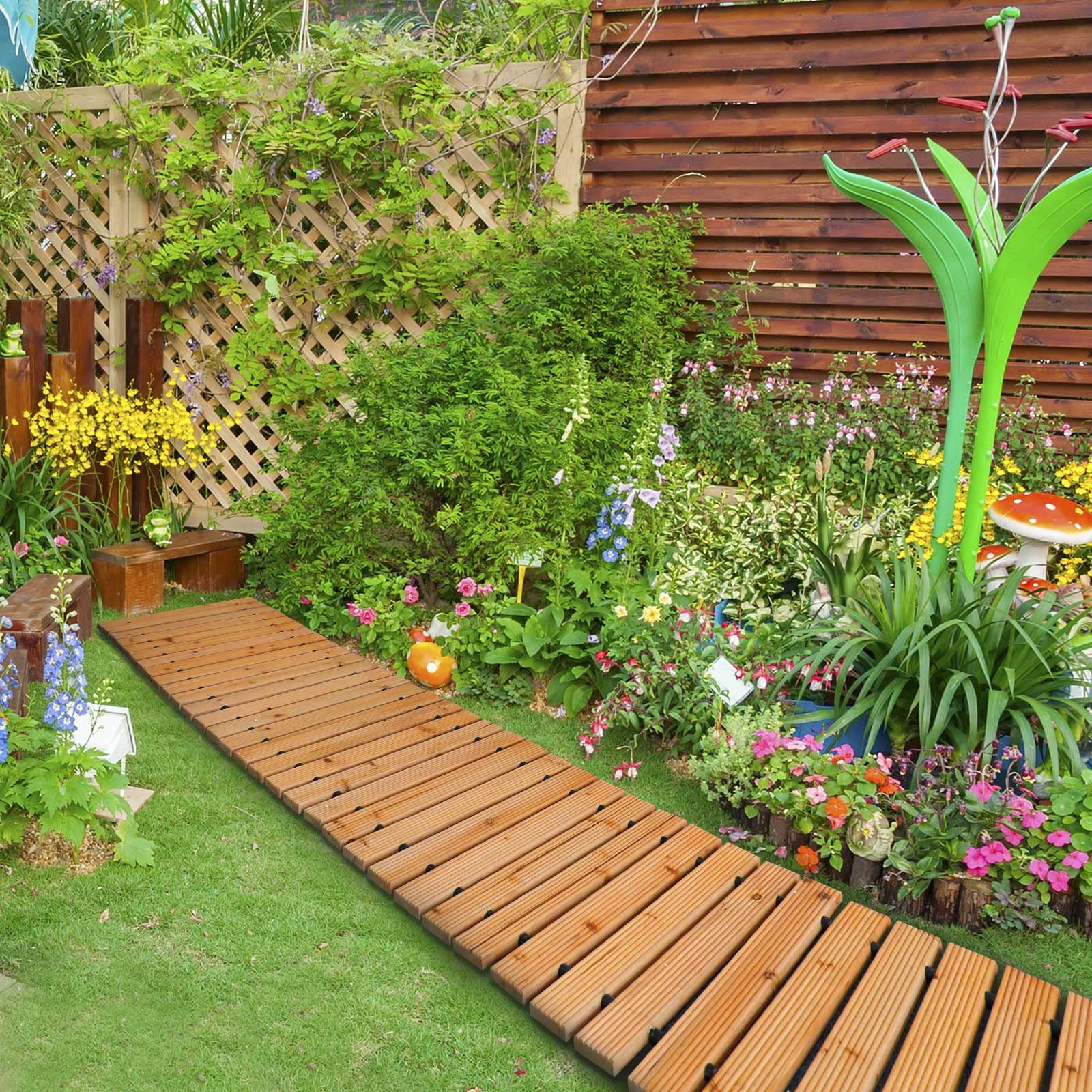 RELIANCER pathway used as wedding aisle creating a decorative route