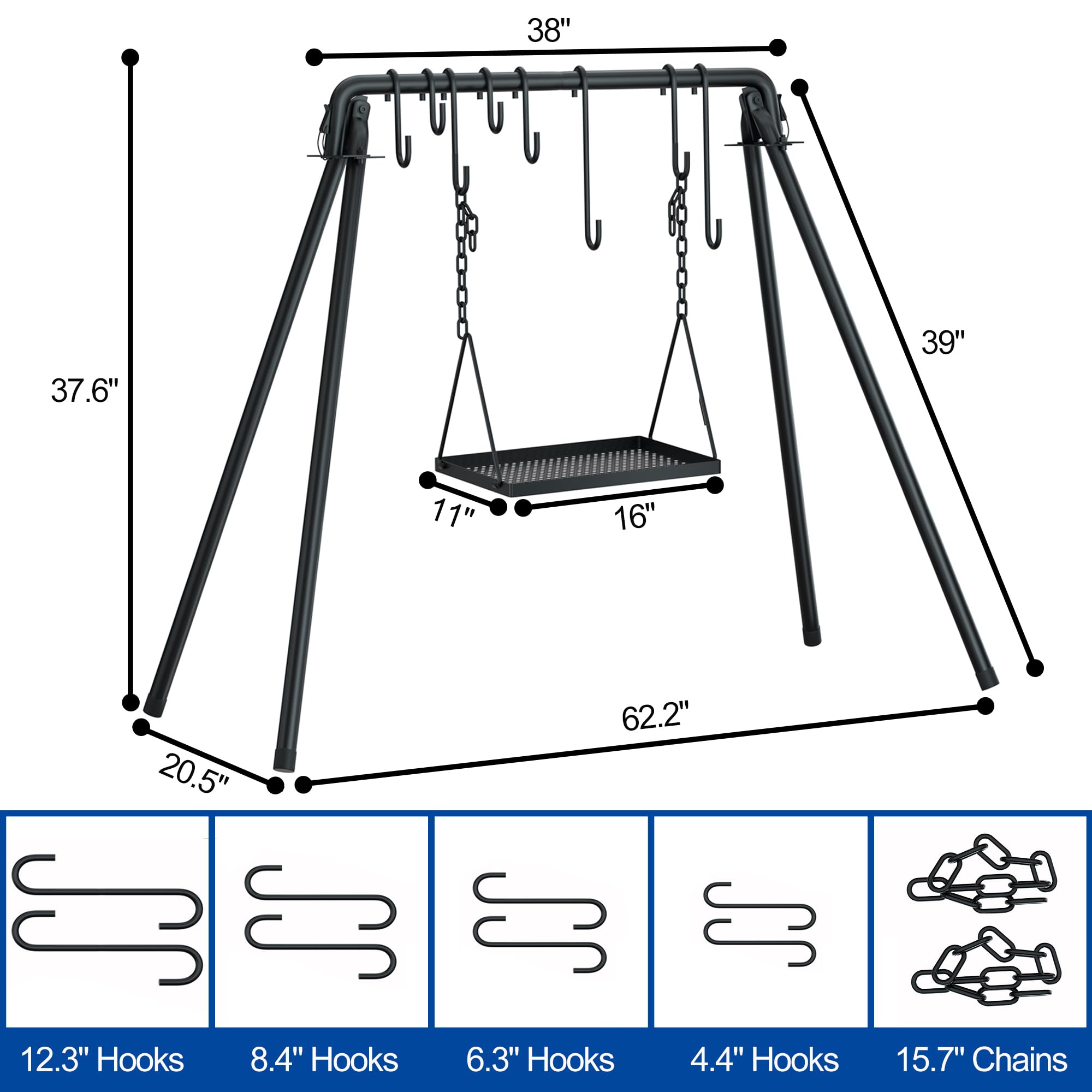 RELIANCER close-up of the swinging tray highlighting even cooking surface durability