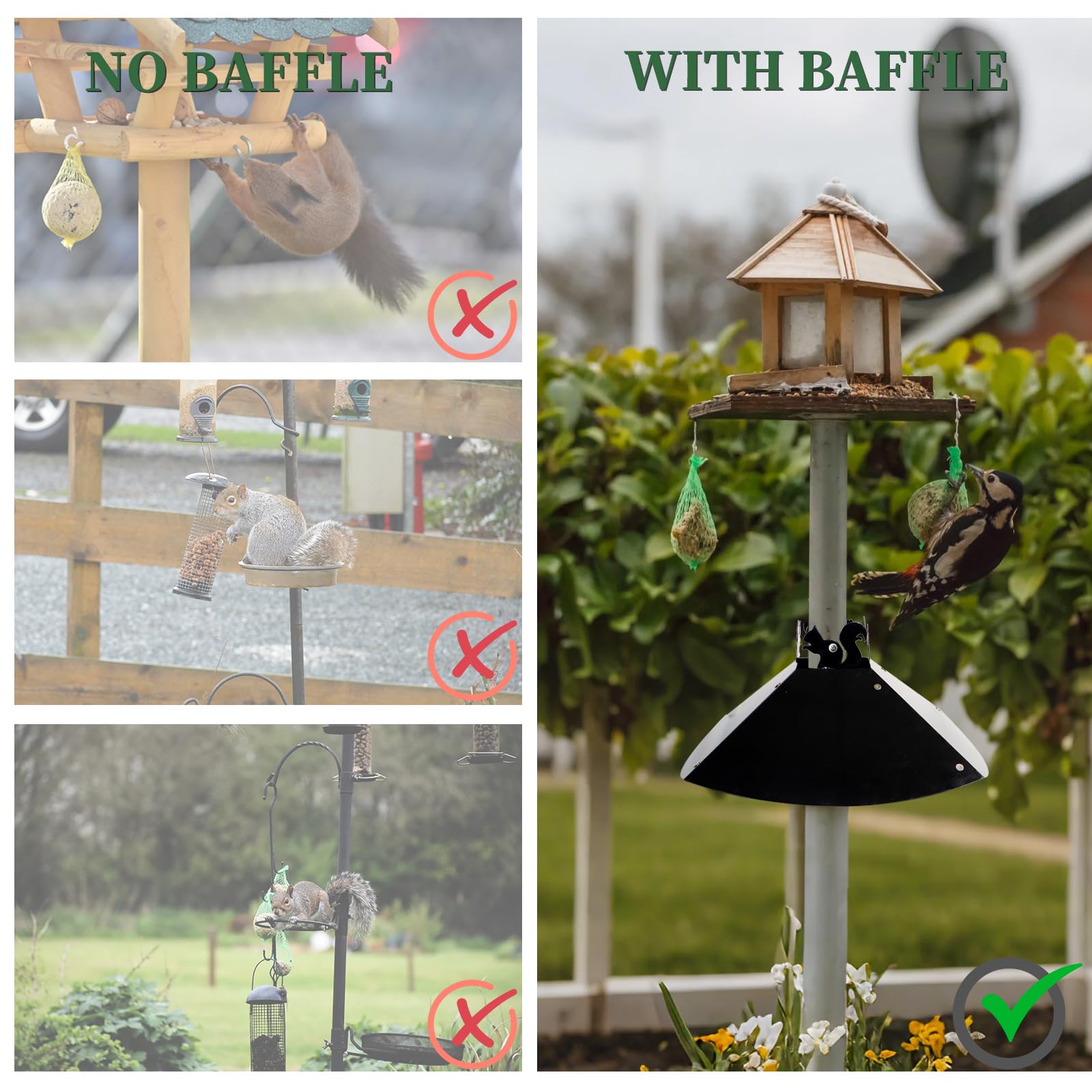 RELIY mounted on wooden post in garden demonstrating effective animal deterrent