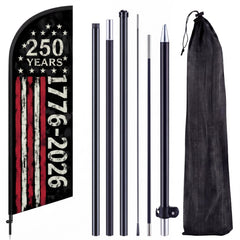 Remagr 250th flag front view showing vintage 1776 design and visibility