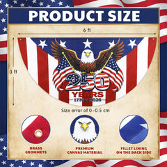 Remagr close-up of bald eagle graphic emphasizing commemorative detail and visual impact