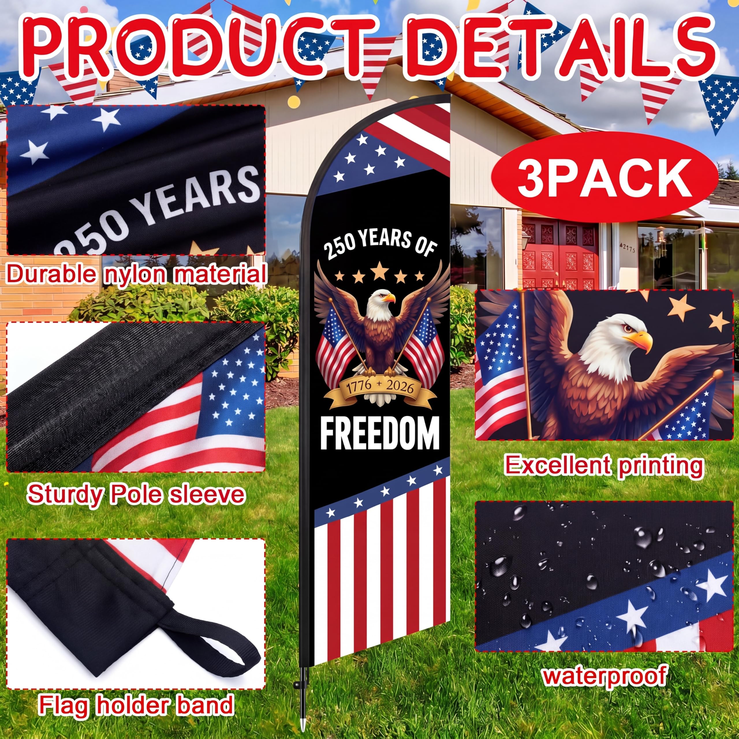 Remagr polyester flag fabric close-up showing vibrant print clarity and durable weave