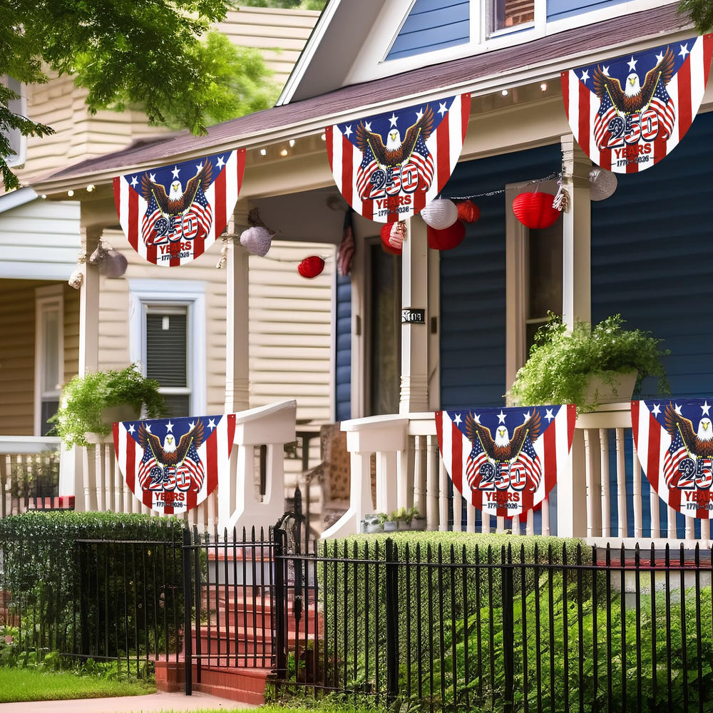 Remagr flag mounted on fence illustrating outdoor use and neighborhood decoration