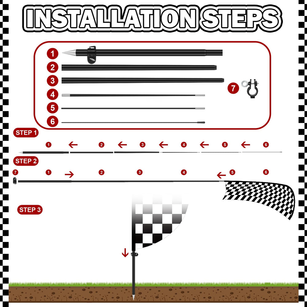 Remagr flags in use at a racing party creating energetic atmosphere and wayfinding