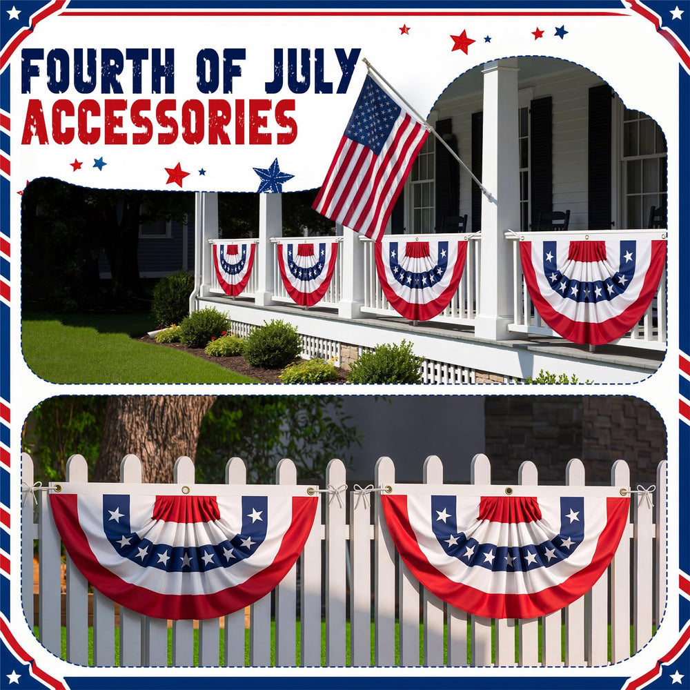 Remagr medium 2x4 ft flag on balcony rail, adds visible patriotic accent