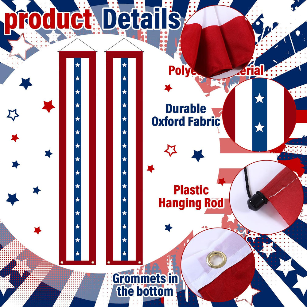 Remagr pleated fan detail showing crisp folds and patriotic styling for visual impact