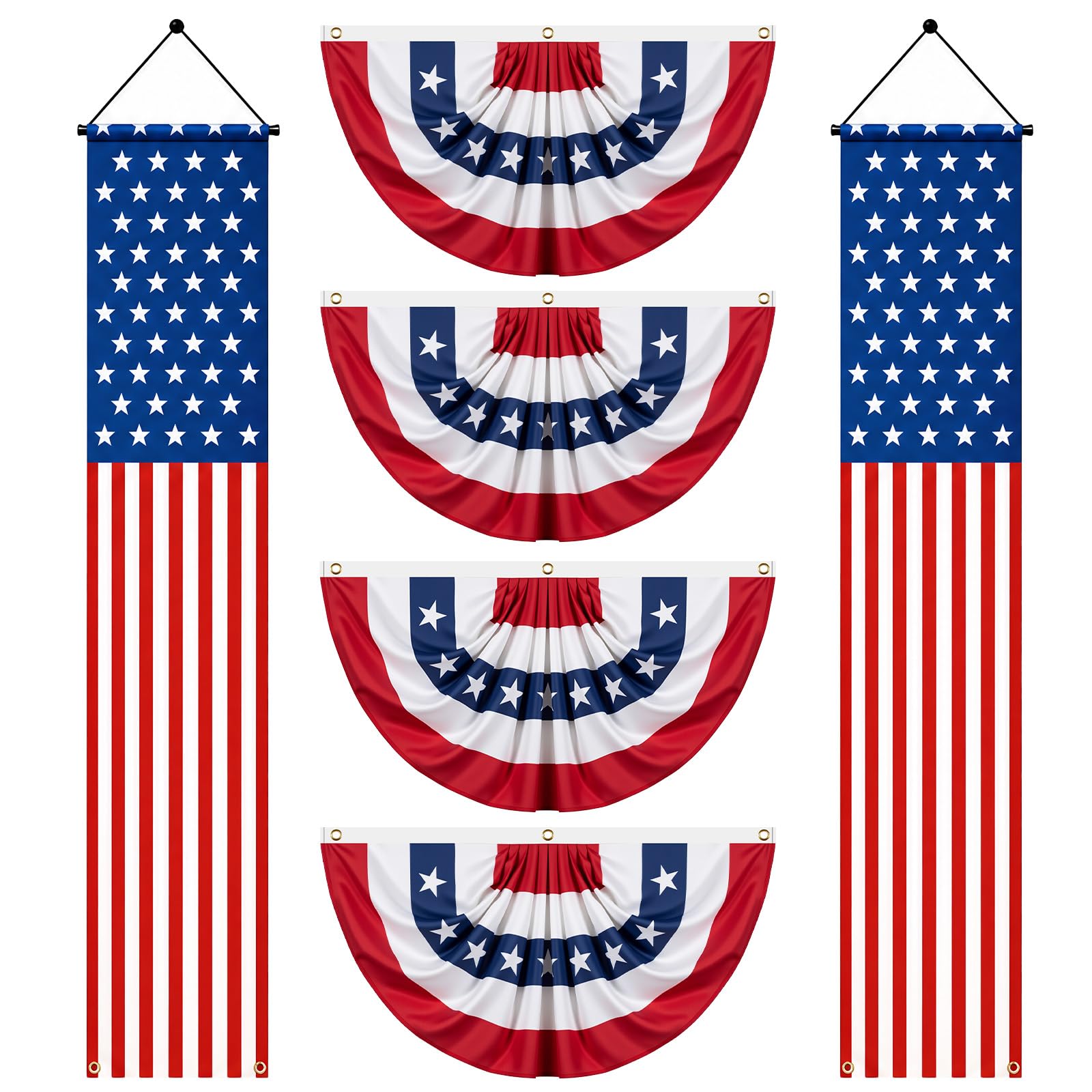 Remagr porch banner front view highlighting long vertical stripes and easy doorway styling