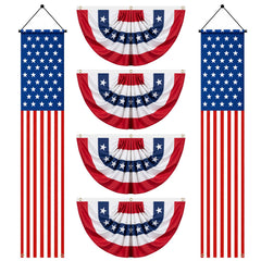 Remagr porch banner front view highlighting long vertical stripes and easy doorway styling