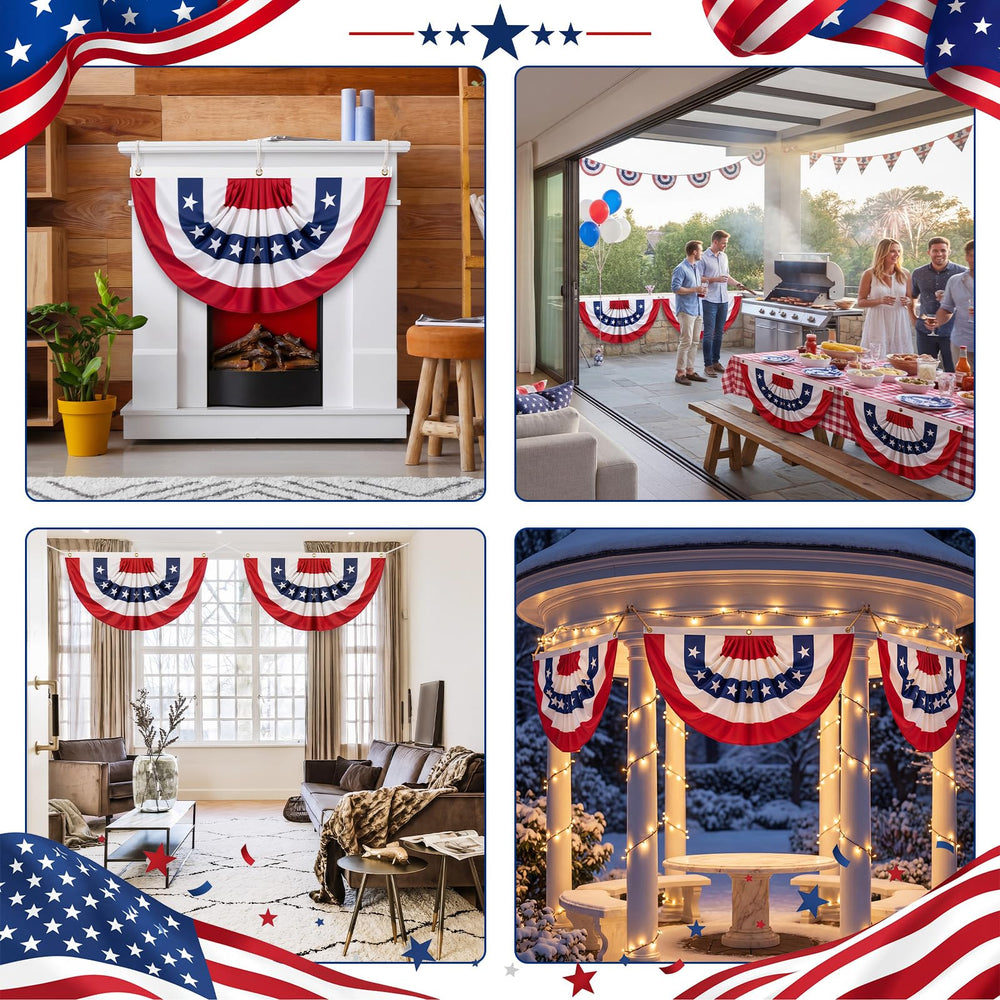 Remagr small 1.5x3 ft flag in window, provides compact patriotic decoration