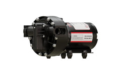 Remco 5.3 GPM pump front view showing compact housing and mounting points for reliable installation