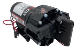 Remco pump 3/4 inch quick attach ports close-up with secure hose connection benefit