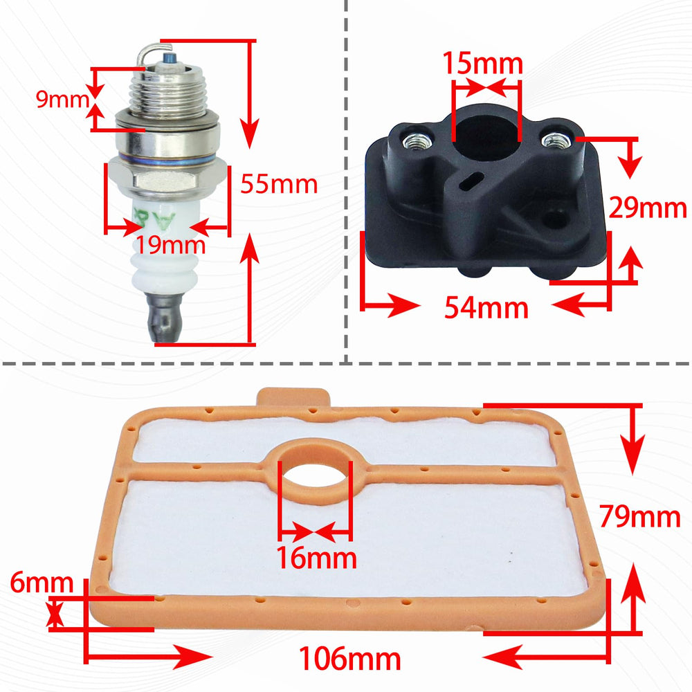 REMEDART gaskets, fuel hose and bolts close-up for leak-free assembly benefit