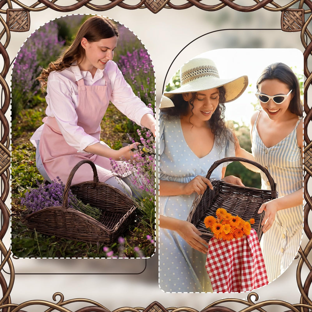 Remerry basket held in hand for size comparison, demonstrates portable convenient capacity