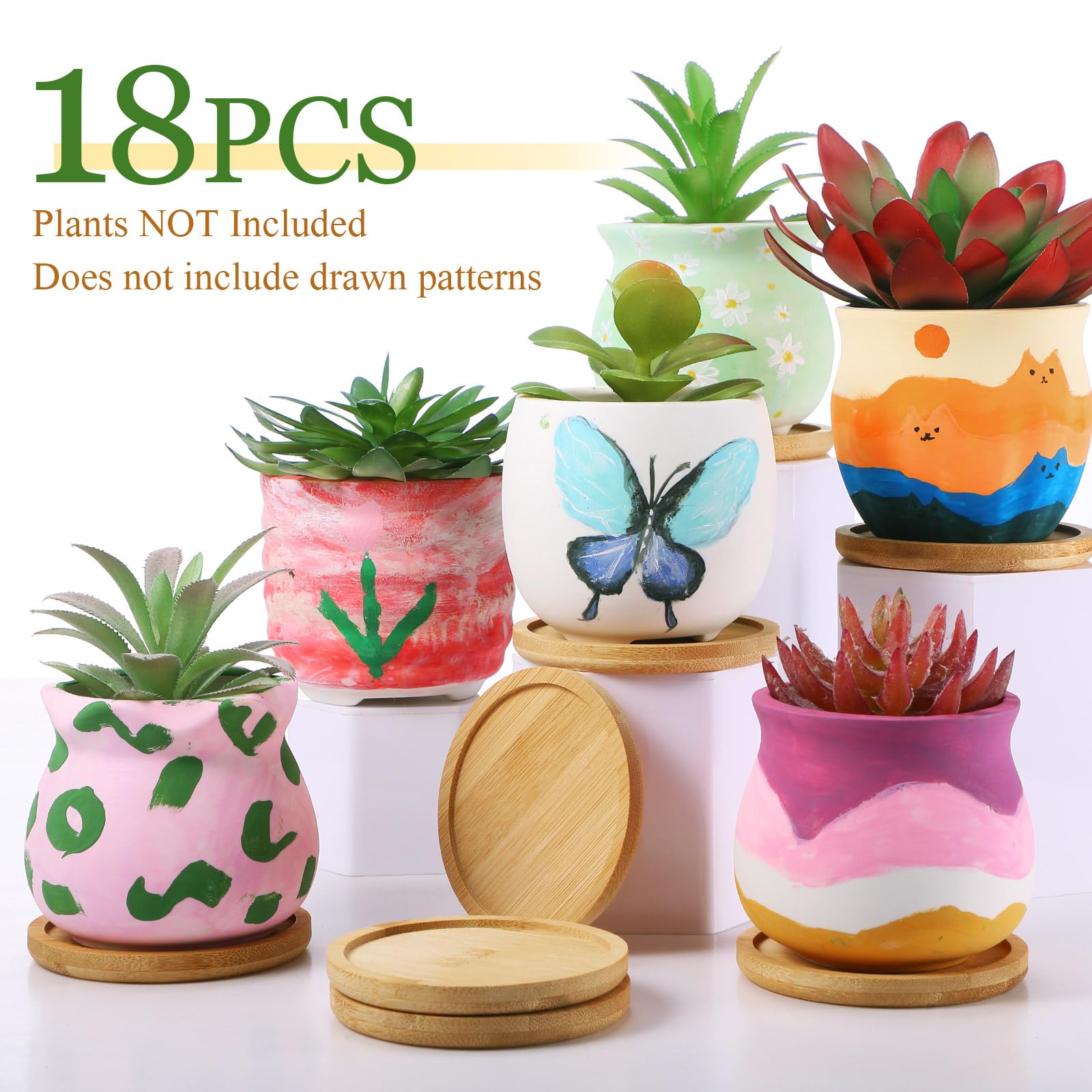 Remerry painted pots demo showing customization possibilities and colorful decor