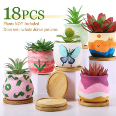 Remerry painted pots demo showing customization possibilities and colorful decor