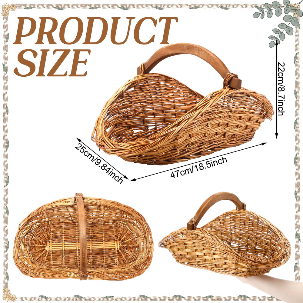 Remerry basket close-up handle showing sturdy weave for comfortable carrying