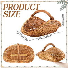 Remerry basket close-up handle showing sturdy weave for comfortable carrying