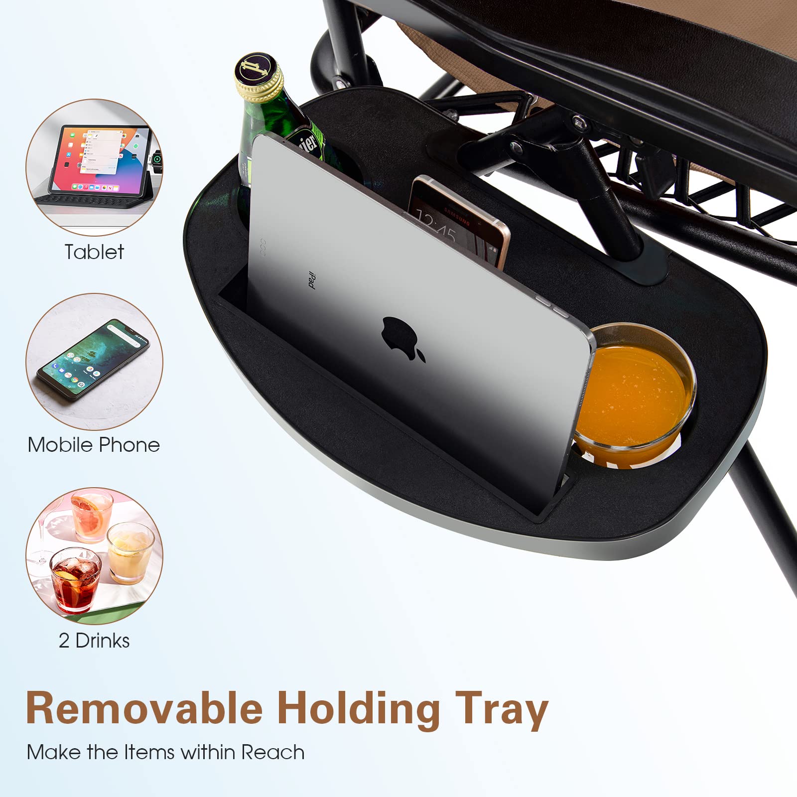 renatone detachable headrest shown removed for easy cleaning