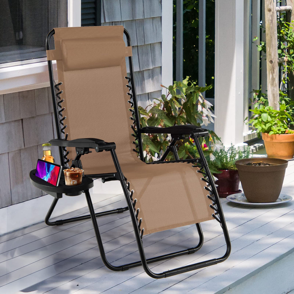 renatone size comparison next to patio table showing scale