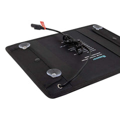 Renogy ring terminal attached to battery demonstrating secure permanent connection