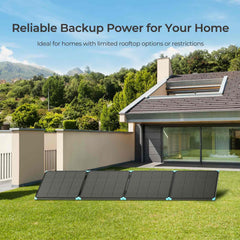 Renogy unfolded full array displaying high-output panels for quick power