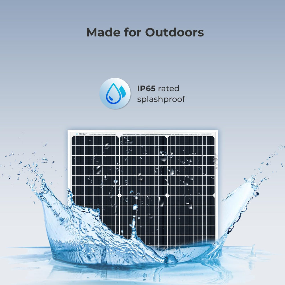 Renogy panel mounted on RV roof illustrating mobile power benefit