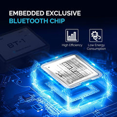Renogy BT-1 dual LEDs close-up showing power and Bluetooth status for quick diagnostics