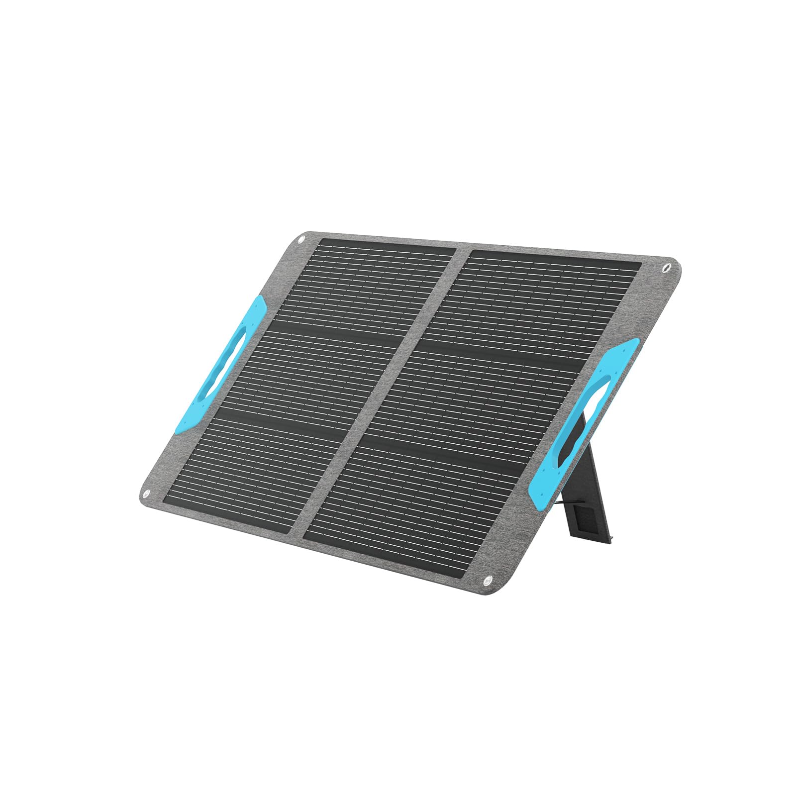 Renogy front view of folded panel showing compact portability and quick setup benefit