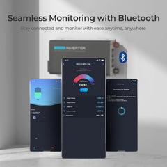 Renogy closeup display showing status for easy monitoring benefit