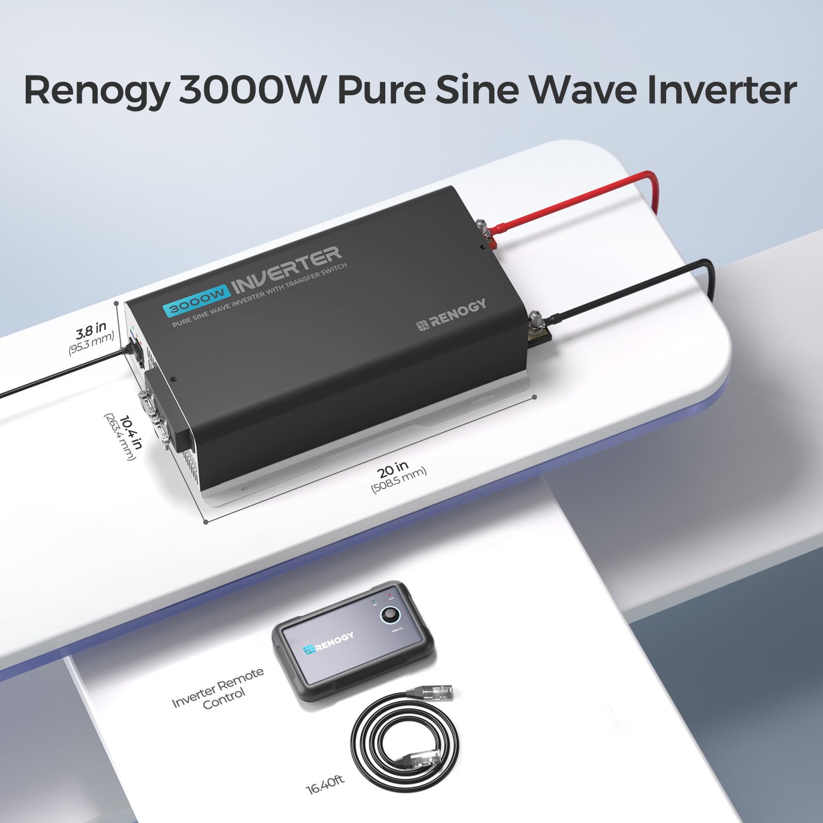 Renogy product label and specs clarifying capacity and safety