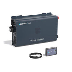 Renogy front panel showing displays and controls for easy monitoring and safe operation