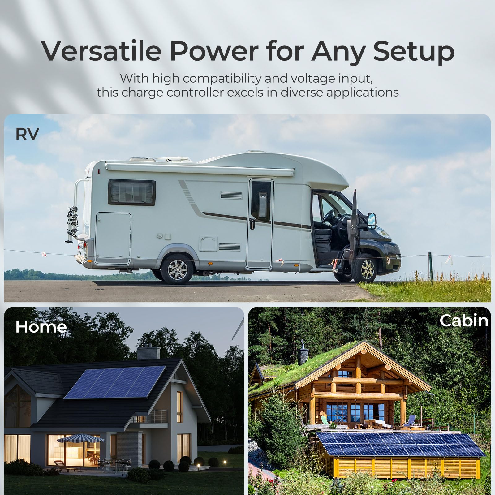Renogy Rover Lite 60A packaging and manual demonstrating ready-to-install convenience