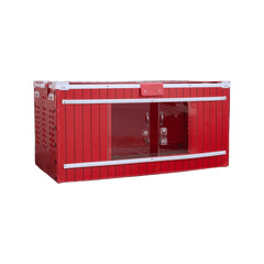 RentACoop brooder front view showing sturdy enclosure and easy access