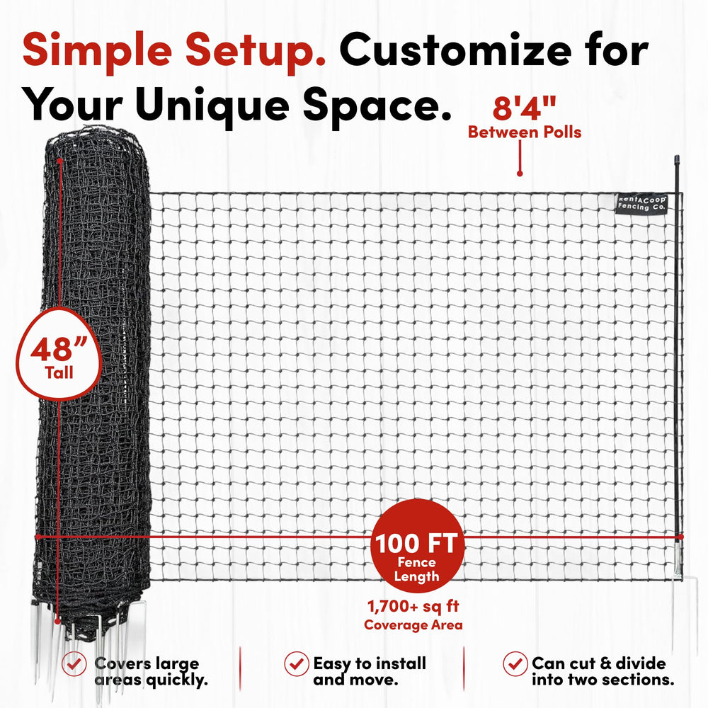 RentACoop close-up of plastic mesh texture highlighting weather-resistant durability benefit