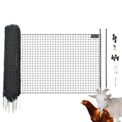 RentACoop fence roll front view showing compact portable barrier and quick setup benefit