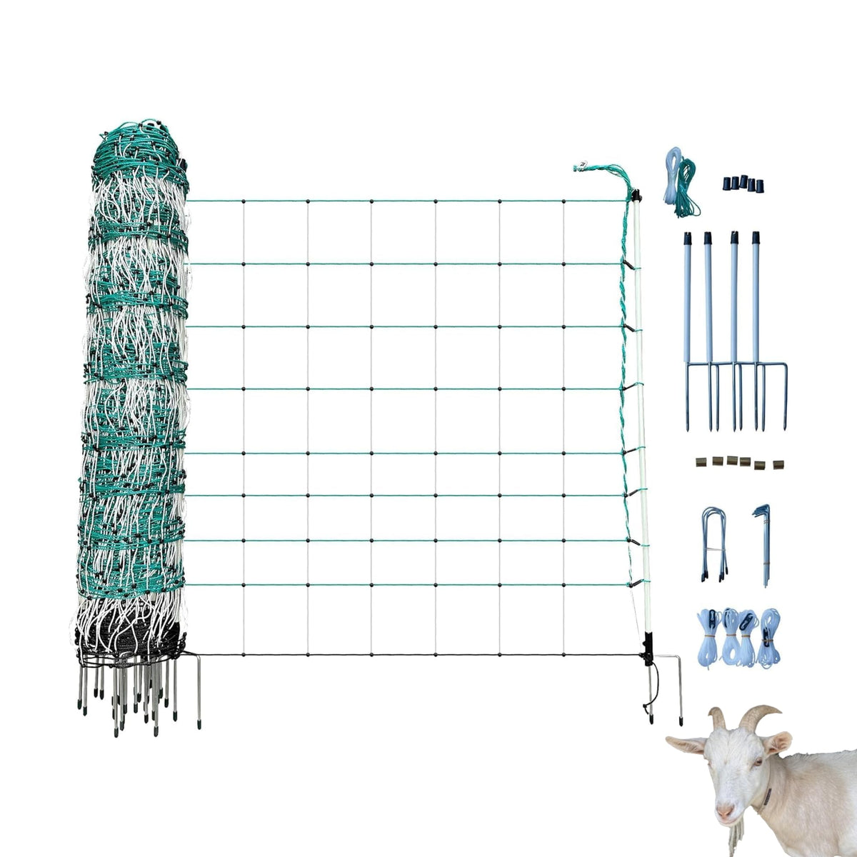 RentACoop front packaging image showing portable electric netting benefits