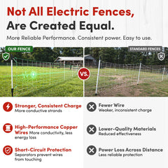 RentACoop full net stretched across pasture demonstrating secure boundary