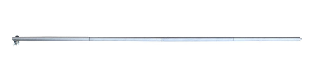 RentACoop 3ft ground rod front view showing durable galvanized steel and secure grounding