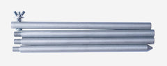 RentACoop ground rod being driven into soil illustrating fast, tool-friendly installation