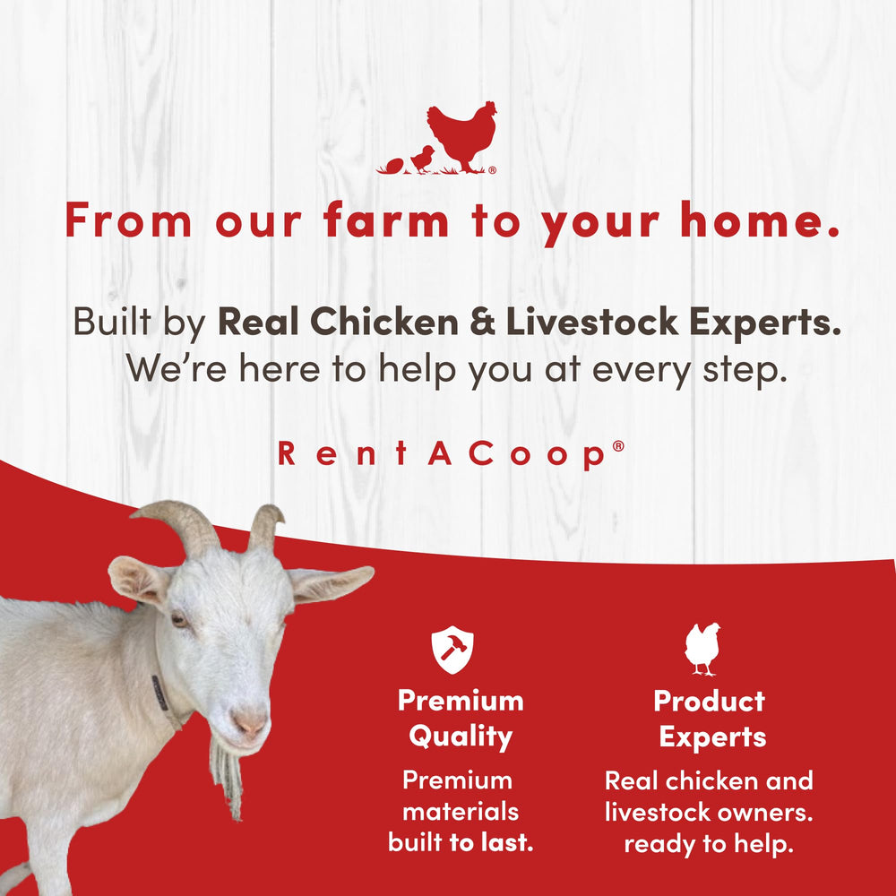 RentACoop livestock contained in pasture showing safe grazing area