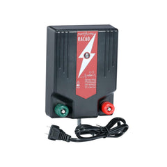 RentACoop front view of RAC60 energizer showing compact design and easy mounting benefit