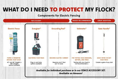 RentACoop energized fence at a coop showing in-use protection for chickens benefit
