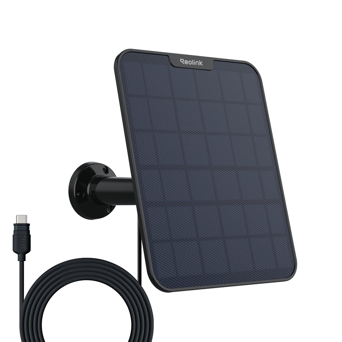 REOLINK front view of 6W solar panel showing compact design and reliable charging